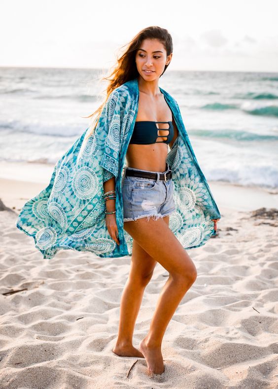 Catalina beach cover up top